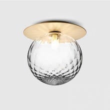 Modern Glass Ball Ceiling Light Fixture Bedroom Room Small Lamp Hallway Stairs Aisel Home Lighting Lamparas De Techo Colgantes 2024 - buy cheap