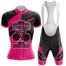Женская летняя велосипедная одежда 2020 skinsuit Униформа pro team Одежда для велоспорта Джерси комплект одежды для шоссейного велосипеда спортивный костюм платье 2024 - купить недорого