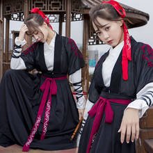 Hanfu-trajes de baile tradicional chino para hombre y mujer, traje de Festival Folclórico, vestido de Hada, traje de Rave, ropa moderna Hanbok YB1075 2024 - compra barato