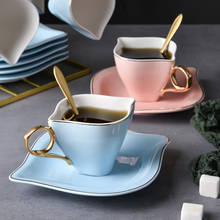 Europe Coffee Cup And Saucer Set European Ceramic Teacup Porcelain Afternoon Tea Party Home Drinkware Decoration 2024 - buy cheap