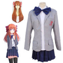 Anime Gekkan Shoujo Nozaki-kun Sakura Chiyo Cosplay Costume Girls Full Set School Uniform Women Halloween Carnaval Party Dress 2024 - buy cheap