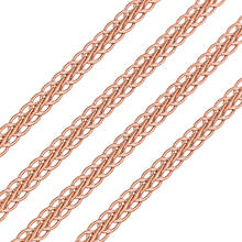 3mm Width Chain Stainless Steel Necklace For Fashion High Quality Rose Gold Color Women Men Flat Chain Gifts 2024 - buy cheap