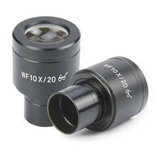 2 PCS 10X /20 High Eye Points Wide Field 23.2mm Caliber Biological Microscope Eyepiece 2024 - buy cheap