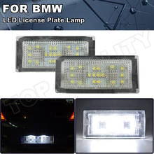 2Pieces 12V LED Number License Plate Light Lamps For BMW E65 E66 7-Series 735i Saloon 2006 2007 2008 Error Free Canbus 18SMD 2024 - buy cheap