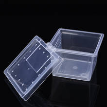 Пластиковый прозрачный Террариум для рептилий, гостиная коробка для рептилий, для среды обитания, паук, змея, транспорт, размножение, чехол для кормления 2024 - купить недорого