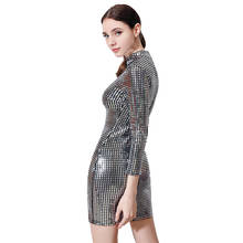 Women's Wear Long Sleeve Outdoor Dress party slim dress sequined sexy buttock nightclub buttock dress  Sexy Tight dress 2024 - buy cheap