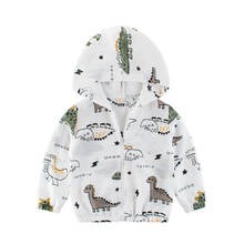 2020 летняя Солнцезащитная куртка для маленьких мальчиков, Детская верхняя одежда с капюшоном и принтом, пальто на молнии, куртки, одежда 2024 - купить недорого