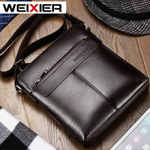 2021 Men's Bag Brand Business Shoulder Bag Travel IPAD Messenger Bag PU Leather Designer Bag For Men Briefcase Bandolera Hombre 2024 - buy cheap