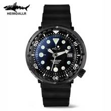 Heimdallr black Tuna Dive Watch Super Luminous Automatic Watch Man Mechanical Watch Sapphire Crystal NH35 200M Diver Watches 2022 - buy cheap