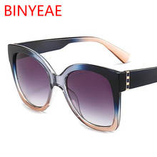 Gafas de sol cuadradas con ojos de gato para mujer, anteojos de sol femeninos de gran tamaño, de diseñador de marca, a la moda, UV400 2024 - compra barato