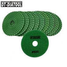 DT-DIATOOL 10pcs #800 Diamond  polishing Disc Grinding Pads for Granite or Marble Dia 100mm flexible Wet 4 inches Grinding pad 2024 - buy cheap