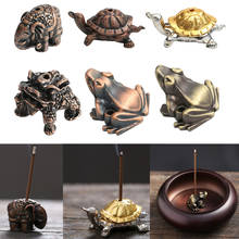 Chinese Symbol Fairy Elephant 3 Leg Frog Turtle Incense Burner Stick Holder Figurines Statue - Money Toad 2024 - buy cheap