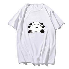 Lovers Cartoon Panda Funny Print Women Man T-shirt Women's T Shirt Summer Top Clothes Harajuku Kawaii Streetwear Ropa Mujer 2024 - buy cheap