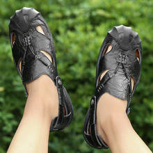 Samool-zapatos de lujo hechos a mano con agujeros para hombre, sandalias de goma con agujeros para caminar, estilo vietnamita, italiano, 44 2024 - compra barato