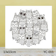 ZhuoAng Confused Owl Clear Stamps For DIY Scrapbooking/Card Making/Album Decorative Silicon Stamp Crafts 2024 - buy cheap