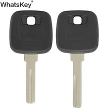 WhatsKey Transponder Blank Car Key Fob Case For Volvo S60 S80 XC90 XC60 S40 V40 D30 Chip Key Shell Uncut NE66/HU56R Blade 2024 - buy cheap