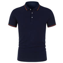 Summer new polo shirt High quality brand men polo shirts Short sleeved casual solid shirt polo men tops Men's clothing 2024 - buy cheap