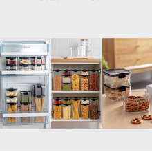 1pcs Transparent Sealed Storage Box Kitchen Food Grain Containers Square Nut Snack Storage Tank Airtight Pantry Dropshipping 2024 - buy cheap