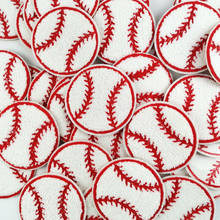 Patches bordados de beisebol de chenille patches para vestuário, blusas e jaquetas para amantes de esportes, baseball, apliques de decoração 2024 - compre barato
