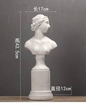 Figura nórdica de diosa blanca y negra, modelo de estatua, gabinete de vino para sala de estar, oficina, obra de estudio, escultura decorativa 2024 - compra barato