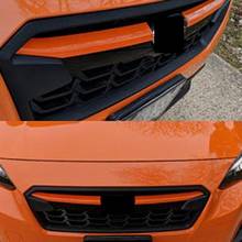 2Pcs ABS Front Grill Cover Trims Strip Car Exterior Accessories for Subaru XV Crosstrek 2017-2020 GT7 GT3 2024 - buy cheap