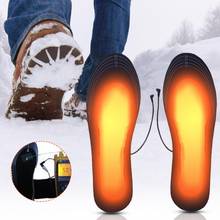 1 PC USB Heated Shoe Insoles Foot Warming Pad Feet Warmer Sock Pad Mat Winter Outdoor Sports Heating Insoles Winter Warm 2024 - buy cheap
