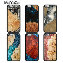 Resina de madera de lujo MaiYaCa para iPhone 4S SE 5C 5S 6S 7 8 Plus X XR XS MAX para Samsung negro carcasa suave funda de teléfono silicona de goma 2024 - compra barato
