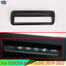 For TOYOTA Rav4 2019-2022 Car Accessories Carbon Fiber Style Head Light Switch Button Control Panel Cover Trim Bezel 2020 2021 2024 - buy cheap