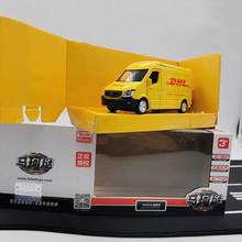 15CM 1/36 Scale Toy Car Metal Alloy Commercial Vehicle Express DHL Pull Back Diecasts Truck Model Toy Boys Collect Gifts Display 2024 - buy cheap