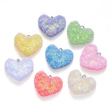 10-20Pcs Epoxy Resin Pendants Heart Bear Shape Charms For Necklace Earrings Keychain DIY Jewelry Making Accessories Mixed Color 2024 - buy cheap