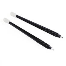 10pcs 0.15mm*18U Disposable Microblading Tebori pen Manual Black flex 18 U Microblading Needles For Microblading 2024 - buy cheap