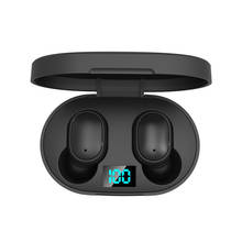 E6S Wireless Earbud TWS True Bluetooth 5.0 Stereo Earphone Bass In-Ear Headset Stereo Noise Reduction High Sound Quality Black 2024 - buy cheap