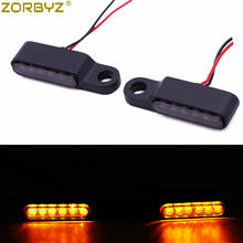 ZORBYZ-Luz LED intermitente para motocicleta, indicadores de señal de giro para Harley Bobber, Honda, Yamaha, Cafe, Racer, Scooter, ATV 2024 - compra barato