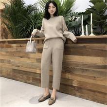 Casual Women's O-Neck Pullover Knitted Basic Sport Sweater Autumn Winter Oversized Sweater Long Sleeve Loose Ladies’ Jacket 2024 - buy cheap