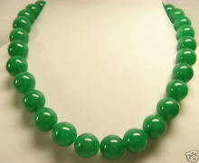 Collar de cuentas de 18 "AAA, hermoso Jade VERDE, 10mm, gran oferta 2024 - compra barato