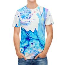 Футболка Cloudstyle, Мужская футболка с короткими рукавами и 3D принтом, уникальный дизайн, Мужская Уличная футболка из полиэстера, Азиатский Размер 5XL 2024 - купить недорого