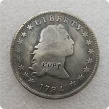 USA 1794 Flowing hair Dollar type 1 Copy Coin commemorative coins-replica coins medal coins collectibles 2024 - buy cheap