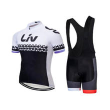 Summer LIV Lycra Cycling Jersey Set Women Road Bike Clothing Gel Shorts Sport Suit MTB Uniform 2022 Female Bicycle Clothes Dress 2024 - buy cheap