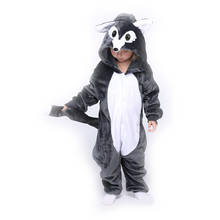 Animal Wolf Kids Kigurumis Onesie Pajamas Children Clothes Boys Girls Toddler Romper Child Funny Clothing Onepiece Costume 2024 - buy cheap
