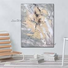 Simple Decoration Abstract 100% Handpainted Painting New Arrival The Soft Wall Art Home Decor On Canvas Concise Style Unframed 2024 - buy cheap