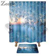 Zeegle-Juego de alfombrillas de goma antideslizantes para baño, Felpudo de goma suave para puerta, cortina de ducha impermeable, alfombra lavable para el suelo del inodoro 2024 - compra barato