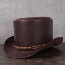 Chapéu tipo fedora, chapéu intra-auricular tradicional para cosplay, steampunk, para homens e mulheres, 13cm 2024 - compre barato