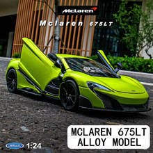 Welly 1:24 McLaren 675LT coche decoración colección regalo juguete fundición a presión modelo niño juguete 2024 - compra barato