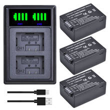 3 uds DMW-BMB9 BMB9 baterías + LED Dual cargador con puerto tipo C para Panasonic DMC-FZ40K FZ45K Z47K FZ48K FZ60 FZ70 FZ100 FZ150 2024 - compra barato