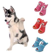 4Pcs Fashion Summer Soft Breathable Anti-Skid Pet Shoes Sandals Dog Puppy Boots 2024 - buy cheap