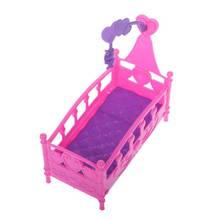 Cama mecedora para casa de muñecas, muebles de juguete para Kelly, Barbie, accesorios para muñecas, juguete para niñas, H37A 2024 - compra barato