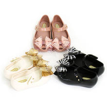 Mini Melissa Ultragirl Sweet Bow Girl Jelly Shoes Sandals 2020 Baby Shoes Melissa Sandals For Kids Non-slip Sandalias 2024 - buy cheap