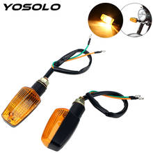 YOSOLO 1 Pair Motorcycle Flasher Motorbike Indicator Light Universal DC 12V LED Turn Signal Lamp Amber Blinker Bulb 2024 - buy cheap