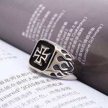 New Retro Flame Pattern Celtic Cross Pattern Ring Men's Ring Fashion Metal Ring Accessories Viking Jewelry Party Gift 2024 - buy cheap