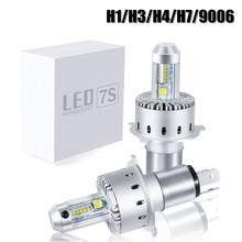 Bombilla LED H7 H4 HB2 9003 H8 H9 H11 HB3 9005 HB4 9006 H1, lámpara con Chip XHP50, 80W, 16000LM 2024 - compra barato